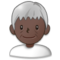 Old Man - Black emoji on Samsung